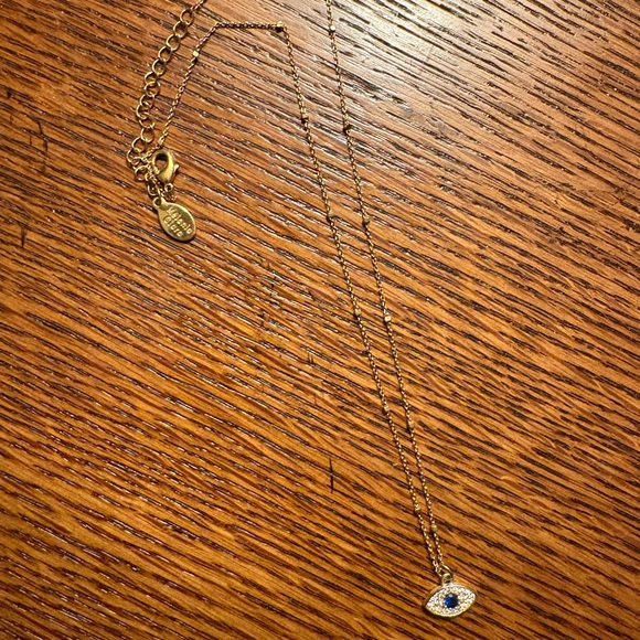 Gold Evil Eye Necklace - Picture 1 of 4